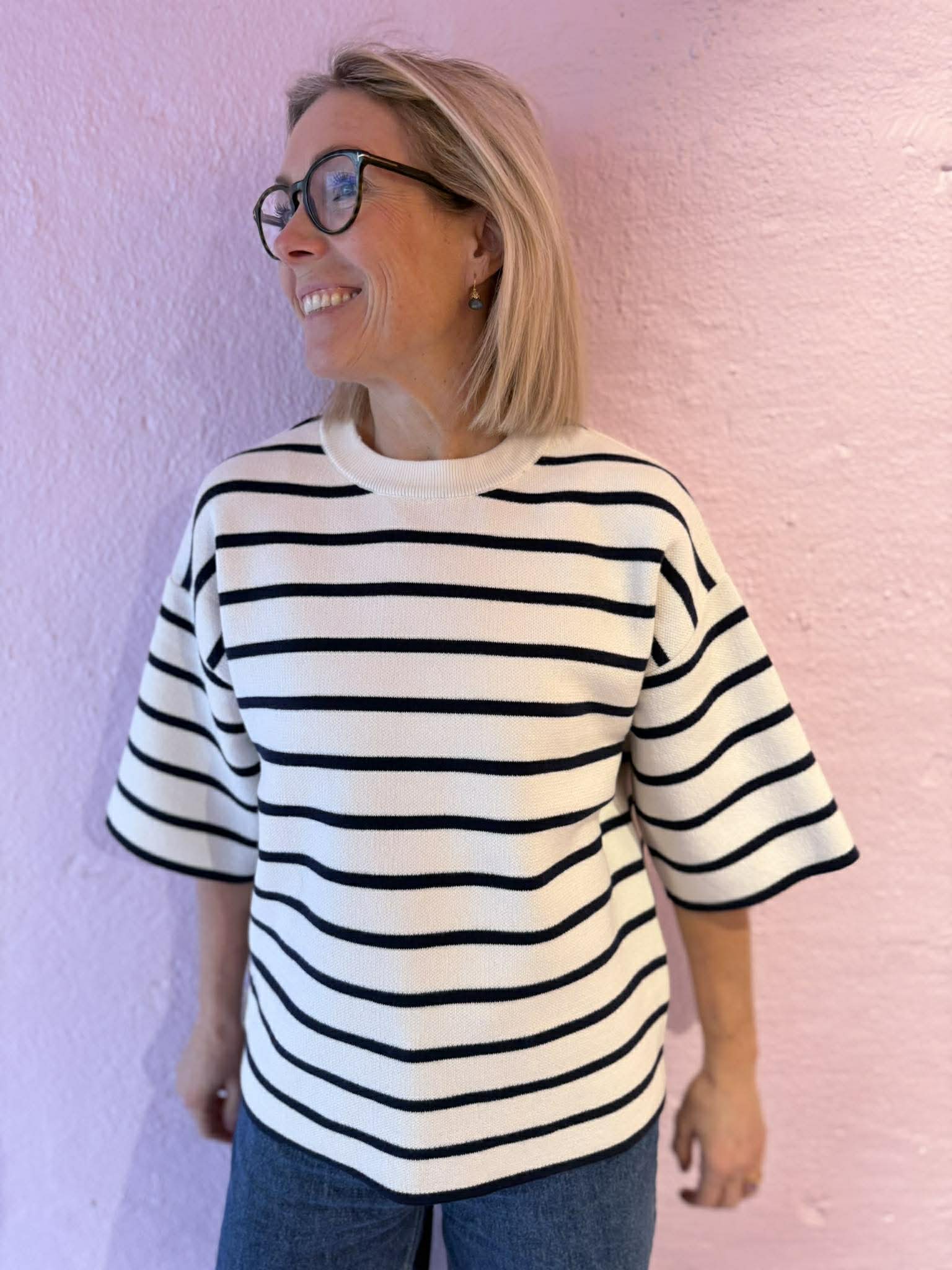 PCGIAN Knit Top - Cloud Dancer